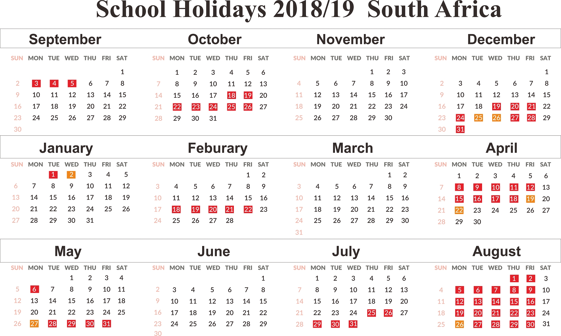 School Holidays 2019 Sa Qualads