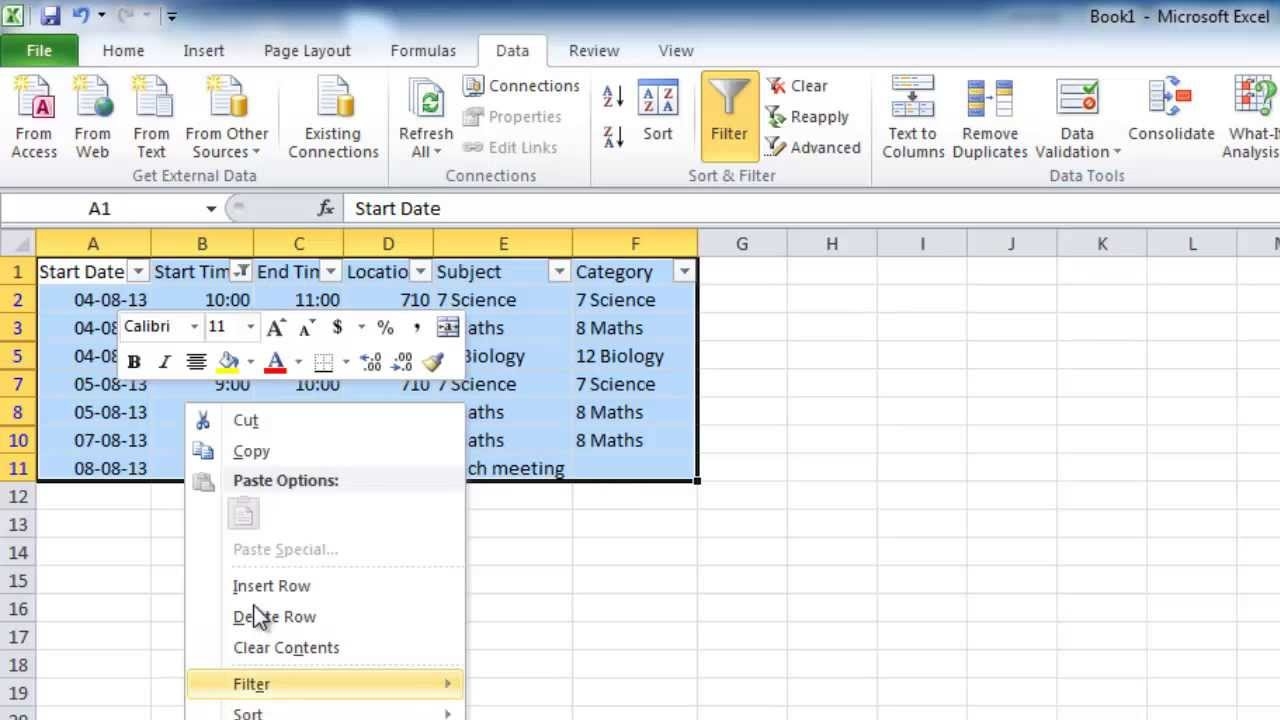 Export Outlook Calendar To Excel | Qualads