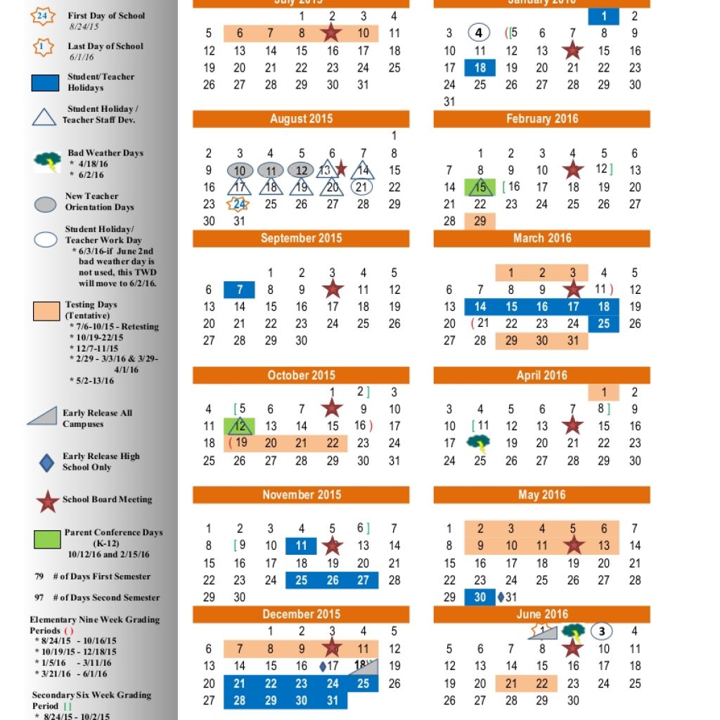 2015 16 Huttoisd Calendar On Heb Isd Calendar