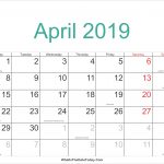 2018 2019 Calendar Free Printable Two Year Pdf Calendars April