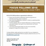 2018 Focus Fellow Georgia Tech Application Deadline November 6