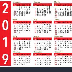 2019 Calendar For United States Holidays All Important Dates And