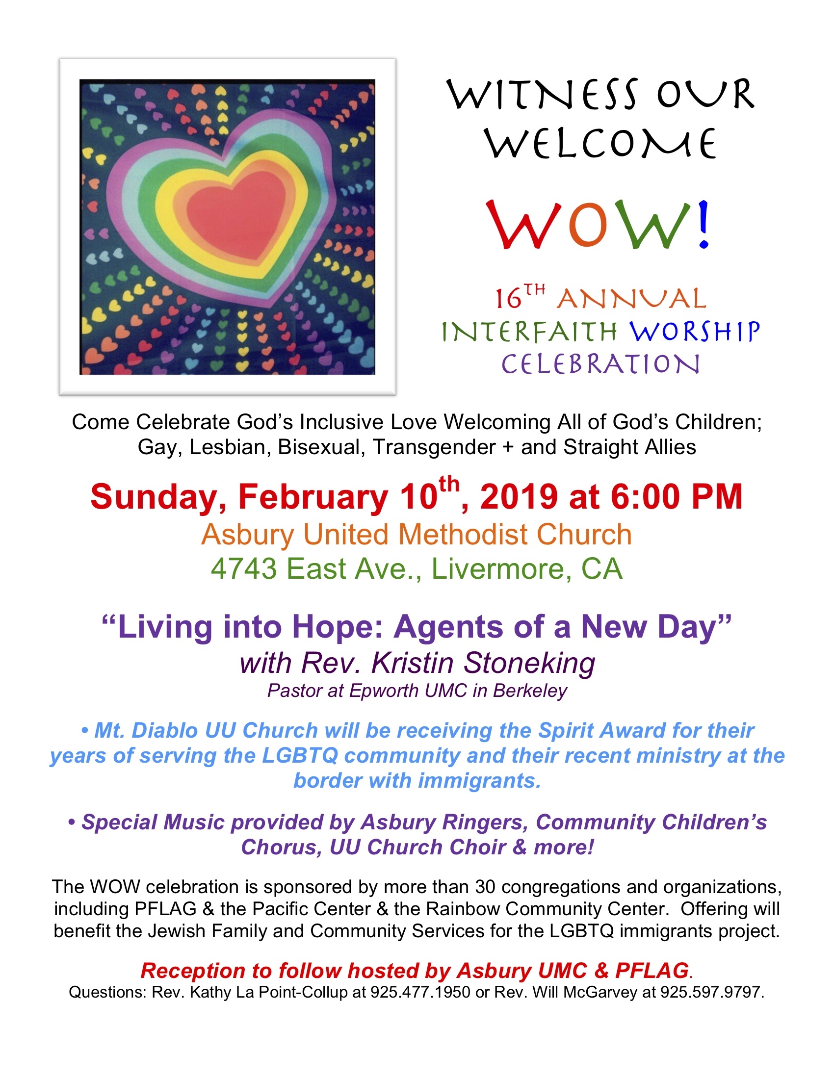 2019 Witness Our Welcome Service The Interfaith Council Of Contra