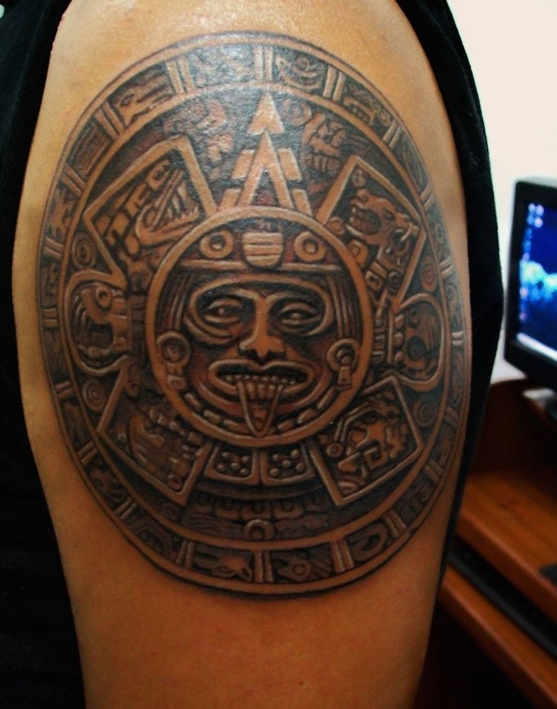 25 Best Aztec Tattoos Designs Ink Pinterest Aztec Tattoo 