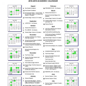 Academic Calendar