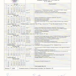 Academic Calender