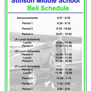 Bell Schedule Stinson Middle School