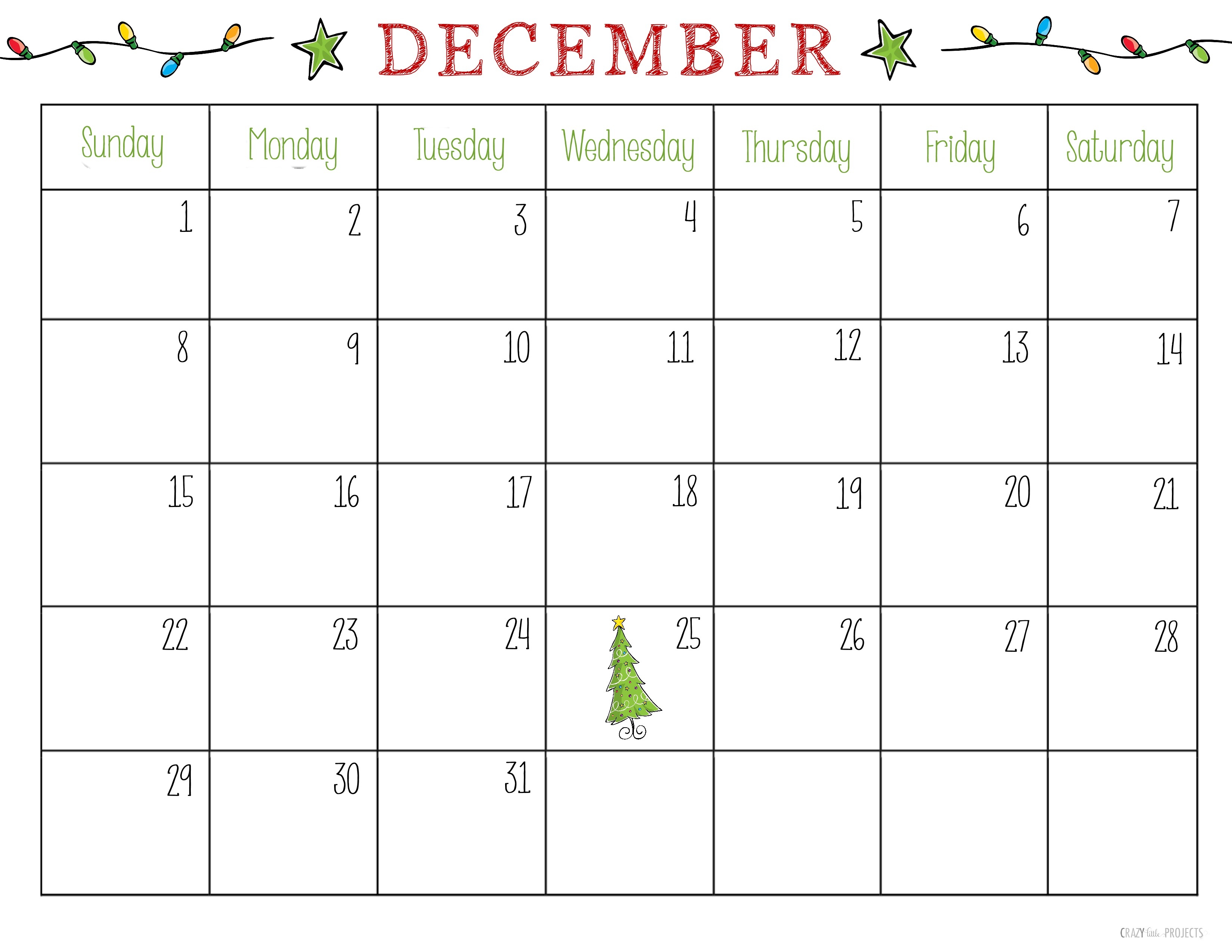 Blank December 2018 Calendar To Print Printable Calendar 2019 