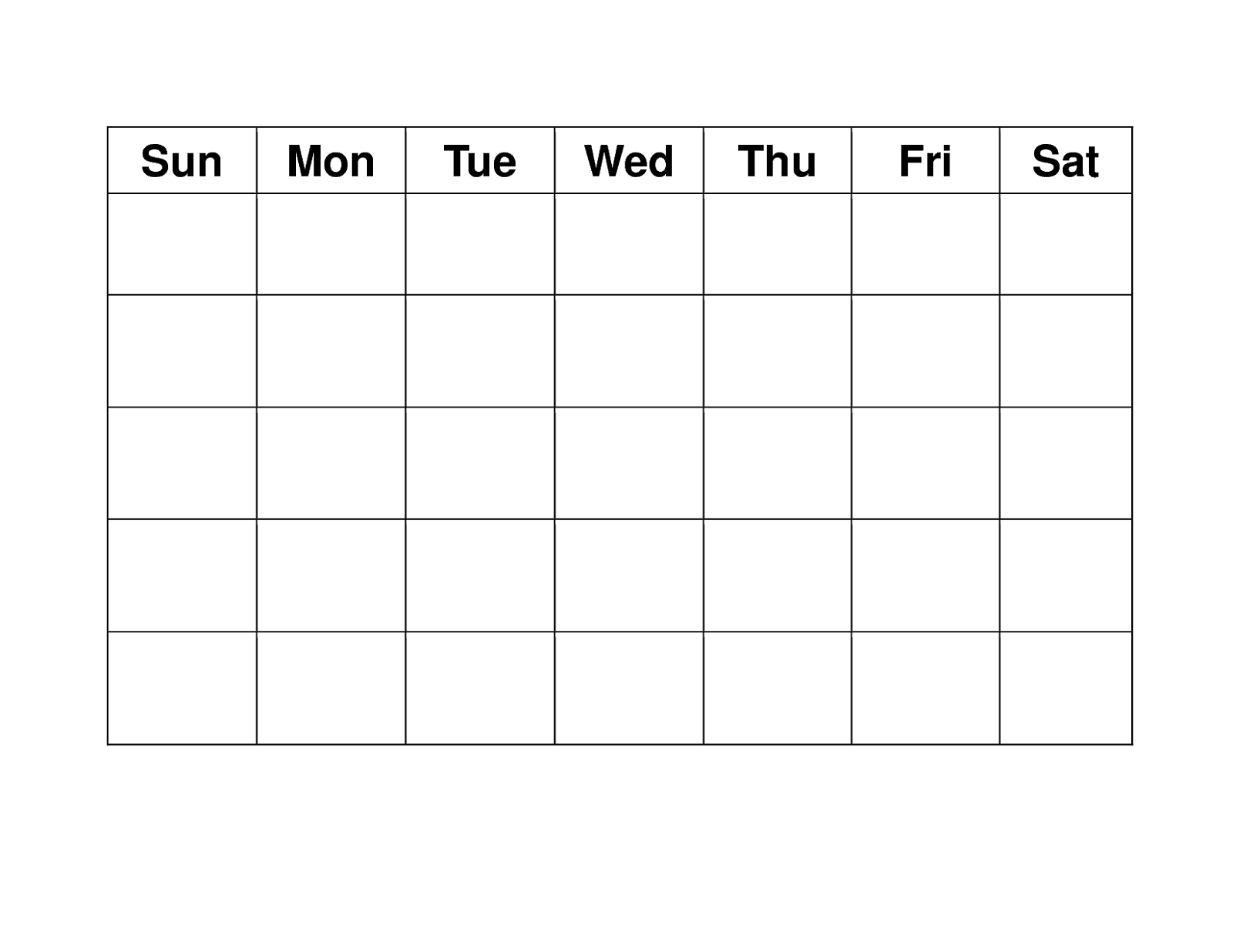 Blank Weekly Calendars Printable Calendar Template Printable