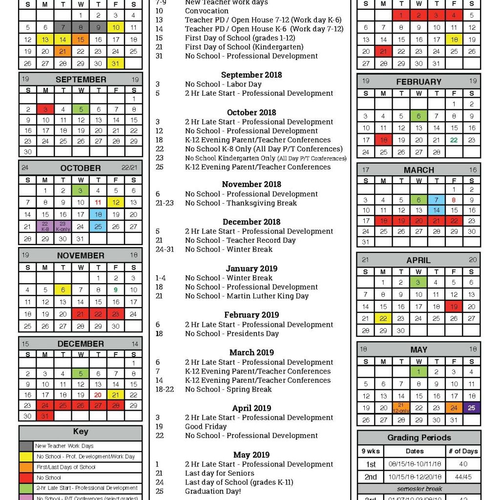 Board Of Education Approves 2018 19 Calendar Pickerington Local