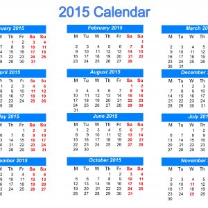 Calendar 2015 Yangah Solen