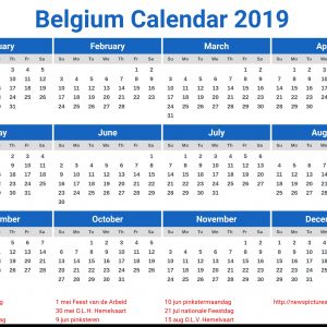 Calendar 2019 Belgium Home Design Decorating Ideas