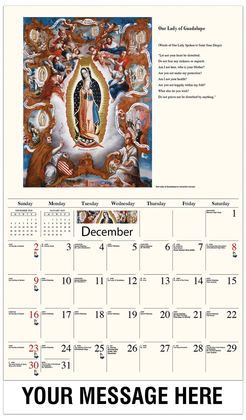 Catholic Art Promotional Calendar 65 Fundraising And Business 