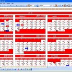 Chinese Calendar Excel Templates