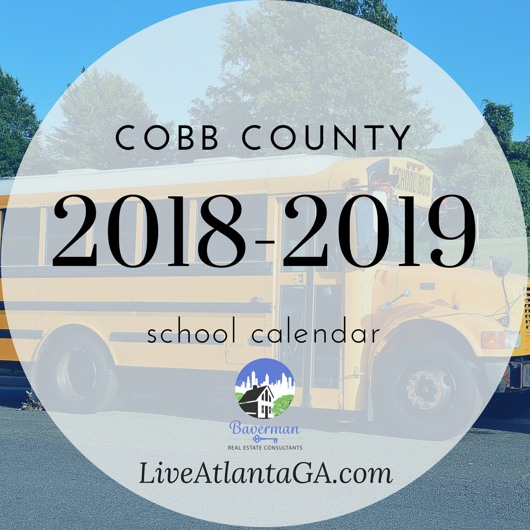 Cobb County School Calendar 2018 2019 