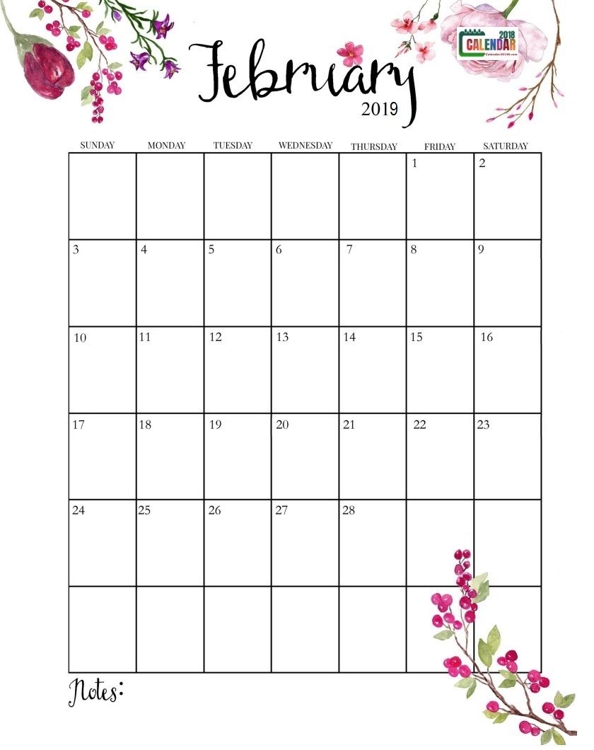 Cute February 2019 Calendar Calender Pinterest Calendar 2019 