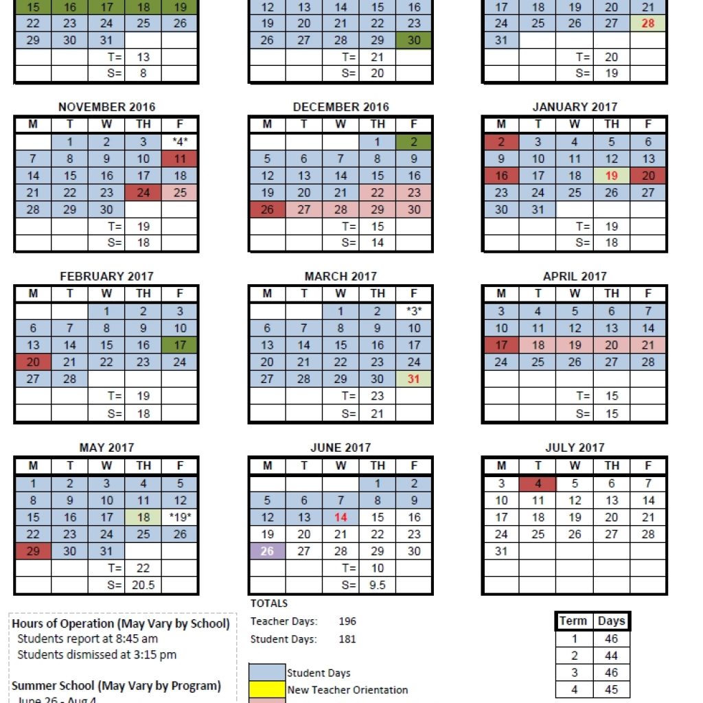 Dcps Calendar 2016 2017 School Without Walls Of Washington Dc