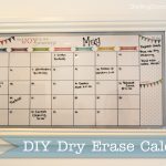 Diy Dry Erase Calendar Darling Doodles