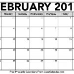 February 2019 Printable Calendars Luxe Calendar