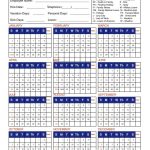 Free Printable Employee Attendance Calendar Template 2016 89uj