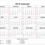 Get Free Federal Printable Holiday Calendar 2019 Nsw Template