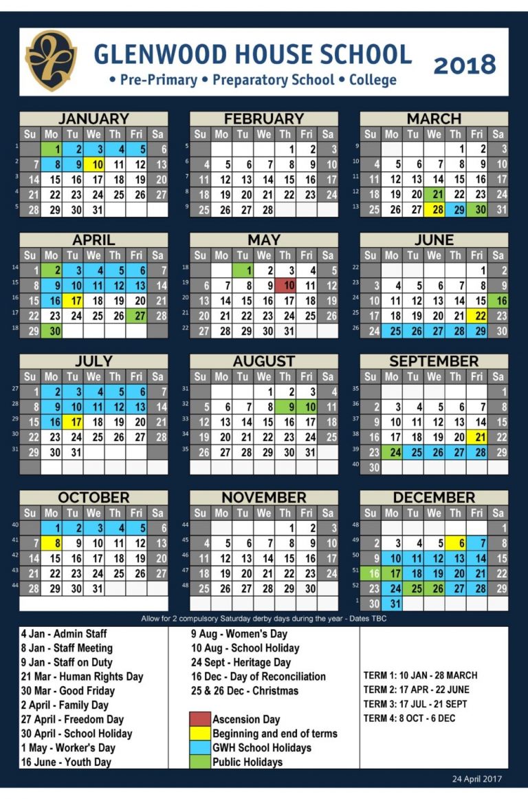 Glenwood House School Private School Calendar Qualads