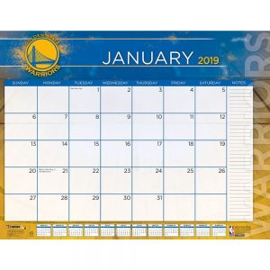 Golden State Warriors 2019 Desk Pad Calendars