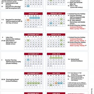 Gwinnett County School Calendar 2018 2019 Calendar Printable Free