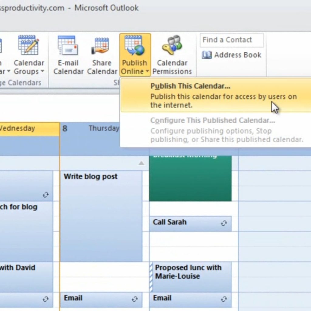 How To Share Your Calendar With External Business Partners Using