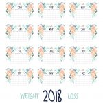 Instagram Weight Loss 2018 Calendar Making The Thyme