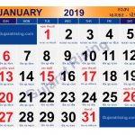 January 2019 Calendar India Holidays 2019 Gujarati Festivals