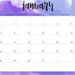 January 2019 Desk Calendar Printable Template Planner