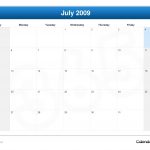 July 2009 Calendar