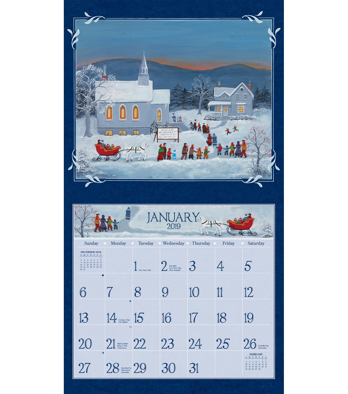 Lang Folk Art 2019 Wall Calendar Joann