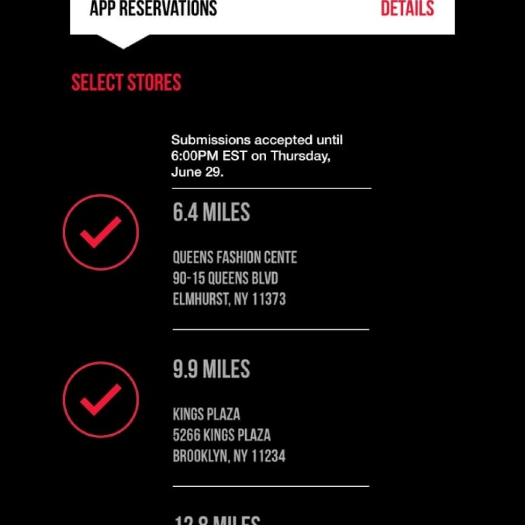 Launch Reservation Foot Locker