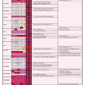 Ministry Of Education On Twitter Academic Calendar 2019