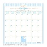 Monogram Due Date Calendar Kateogroup Guess The Due Date Shower