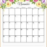 November 2019 Floral Calendar Calendar Pinterest Calendar