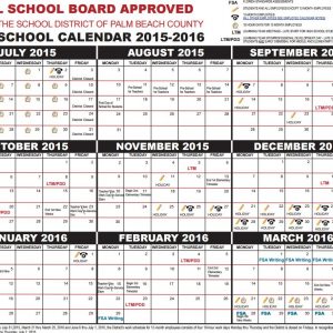 Parents Get Your Palm Beach County School Calendar For 2015 2016