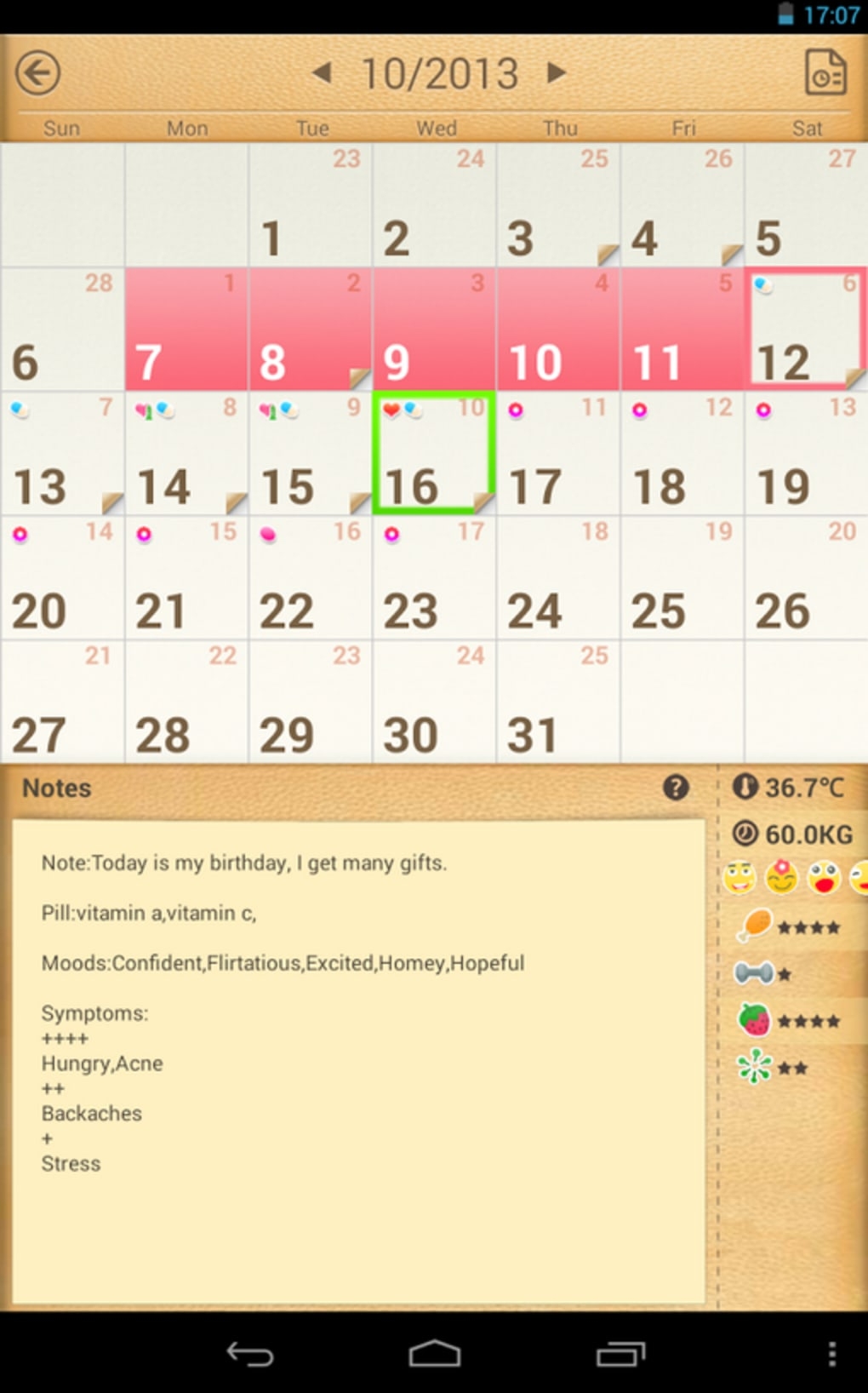 Period Calendar Tracker For Android Download 