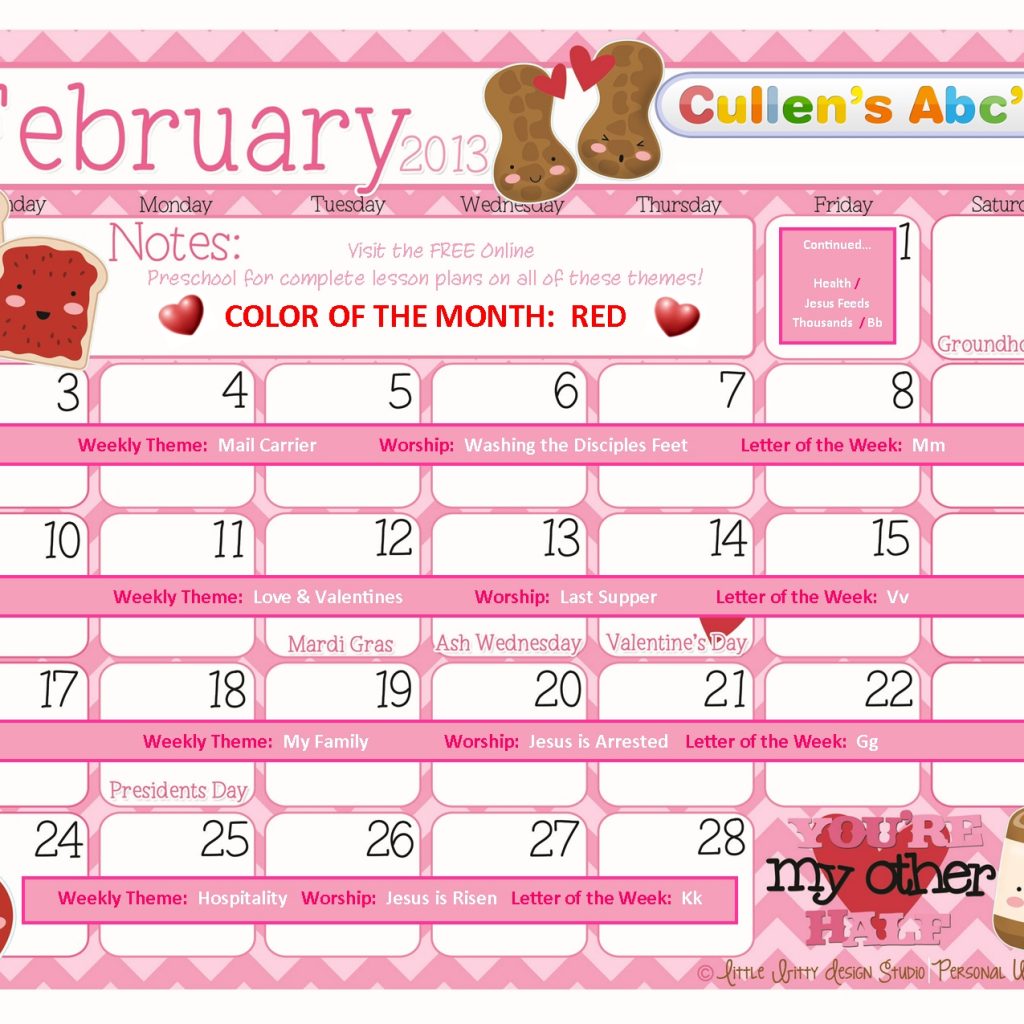 Preschool Calendars Online Preschool And Childrens Videos