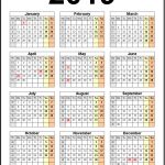 Printable Calendar 2019 United States Holidays Monthly Calendar