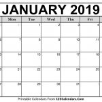 Printable January 2019 Calendar Templates 123calendars