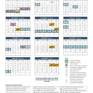 Proposed 2016 17 Nps School Calendar Norwalk Public Schools