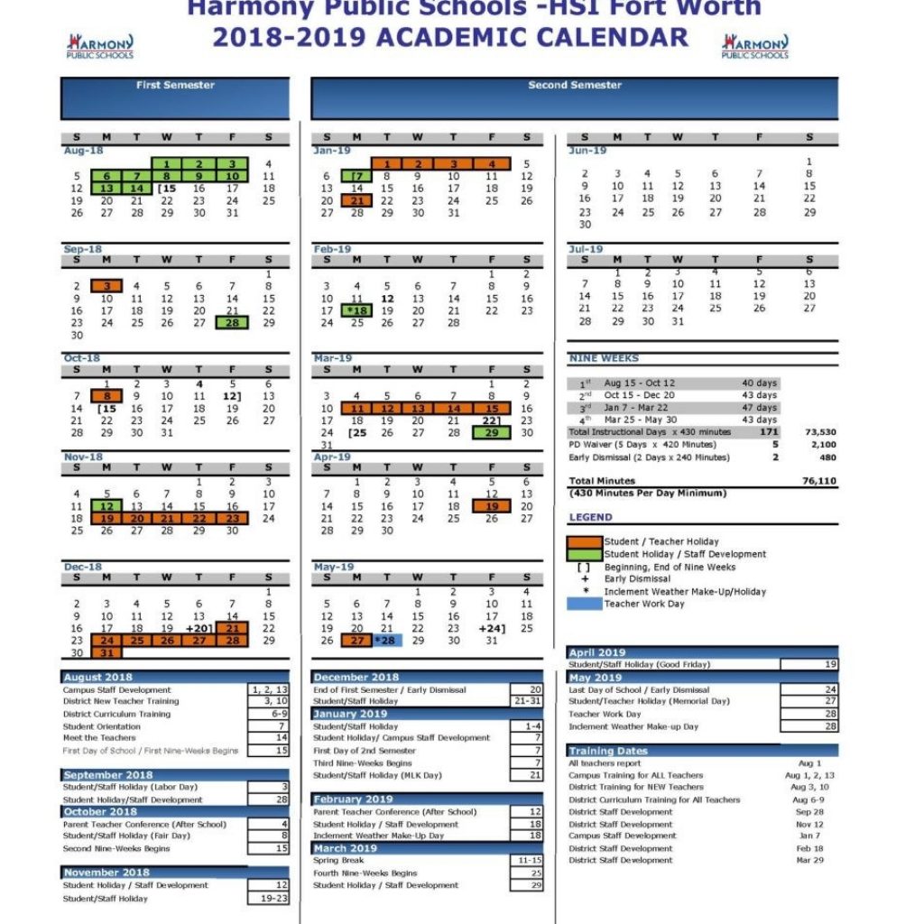 Sam Houston State University Calendar 2018 2019 Academic Calendar