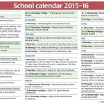 School Calendar 2015 2016 United Federation Of Teachers