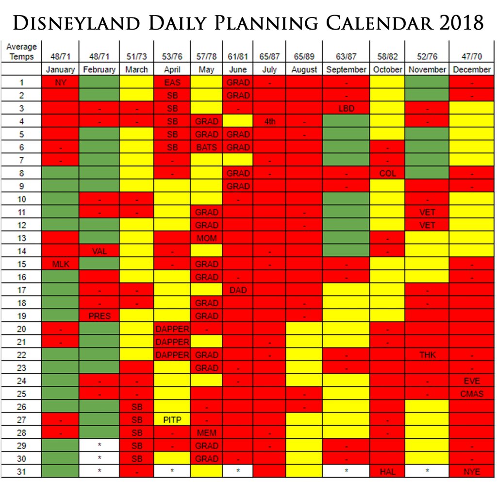 Step 1 Pick A Date Disneyland Daily