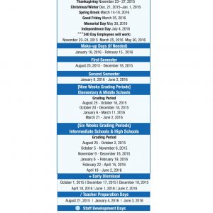 Thompson Intermediate School District Instructional Calendar