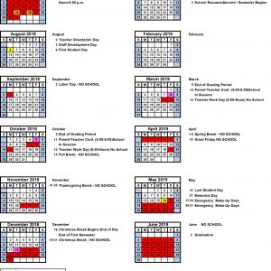 Tvsc Board Of Trustees Approves 2018 2019 School Calendar