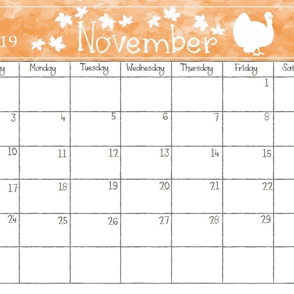 Watercolor November 2019 Calendar Calendar 2018 Pinterest